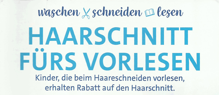 Haarschnitt fuers Vorlesen Banner